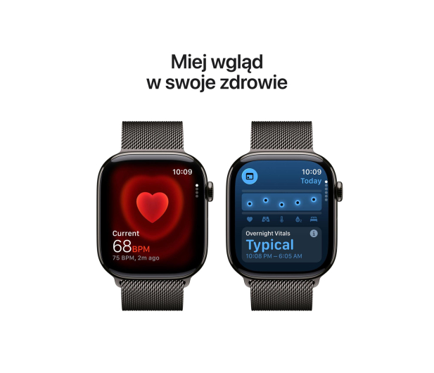 APPLE Apple Watch Series 11 GPS + Cellular 46mm Tytanowa koperta (łupkowa) + bransoleta mediolańska (łupkowa) - rozmiar M/L - 1362443 - zdjęcie 5
